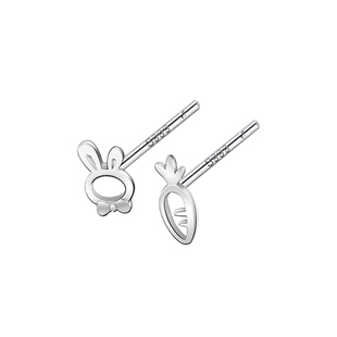 耳钉纯银999女士精致耳饰拾萤高级感洗睡免摘新款蝴蝶耳钉养耳洞