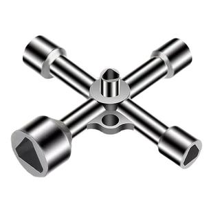 三角锁钥匙水表前阀门自来水电表箱通用水闸配件燃气电梯三角钥匙