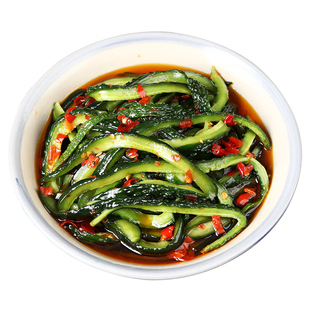 湖南特产 香辣味脆爽黄瓜皮 农家下饭菜腌制咸菜瓶装即食开味酱菜