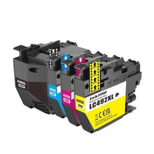 先果适用兄弟Brother MFC-J2340DW MFC-J3540DW MFC-J3940DW打印机墨盒LC492XL墨水盒黑色彩色墨水匣LC462XL