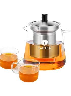 大益taetea现代玻璃带过滤茶杯