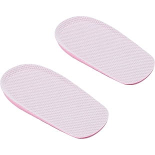 BellaLily内增高鞋垫女款后跟垫1.5CM硅胶防臭软鞋垫时尚粉底灰面