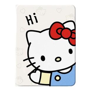 适用HelloKitty苹果保护套ipadair6凯蒂猫mini7三丽鸥ipad9十代air5保护壳ipadpro带笔槽11英寸air2迷你6双面
