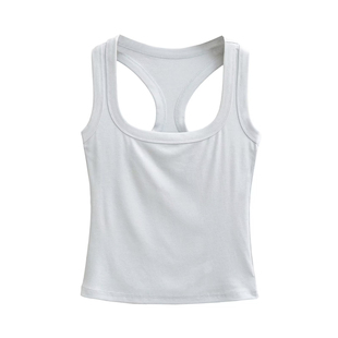 辣妹风U领工字型背心女2026夏季新款外穿修身性感打底衫内搭上衣