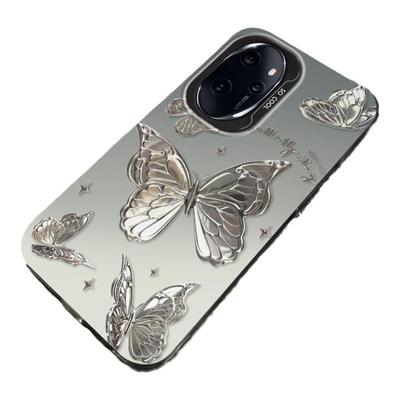 荣耀系列新款网红银色蝴蝶手机壳