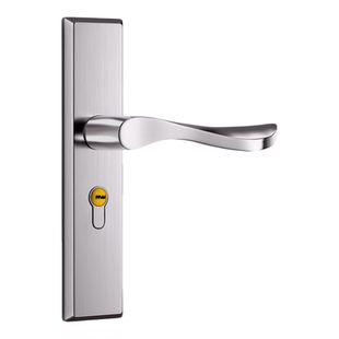 门锁室内通用型卧室房间门锁家用不锈钢可调节木门锁卫生间门把手