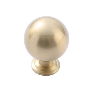 捷昊黄铜圆球形拉手法式单孔衣柜门把手橱柜子极简约圆豆豆小把手