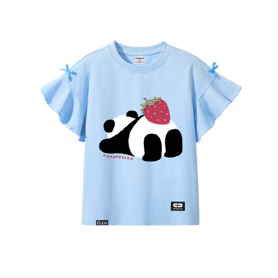 itGROUNDZERO女童蝴蝶边短袖