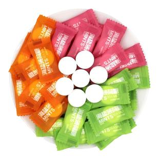 海盐薄荷糖维c陈皮含片青柠百香果菠萝网红零食口气清新提神糖果