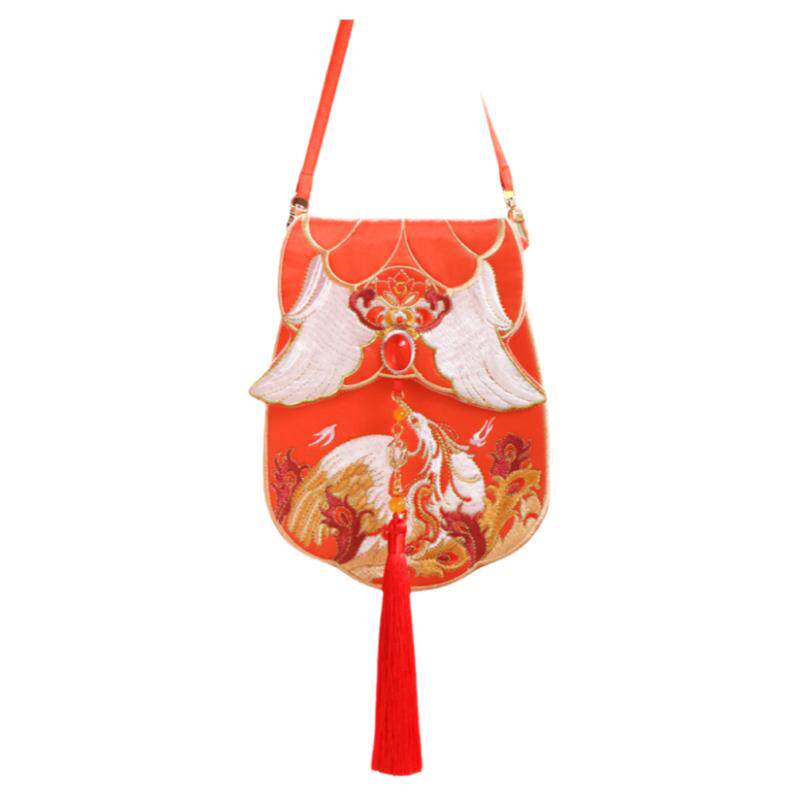 精美刺绣凤凰中国元素汉服包