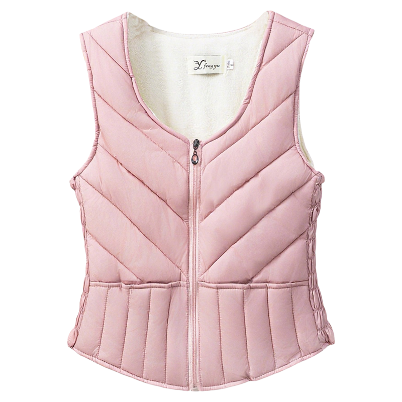 秋冬新款棉马甲女加绒加厚大码内穿棉服内胆修身短款马夹保暖背心