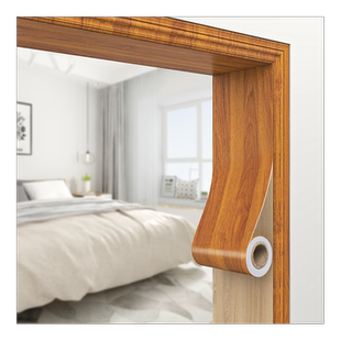 门框包边贴自粘仿木门套门边框破损修补遮丑装饰木纹贴纸家具翻新