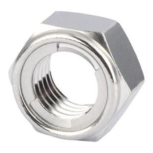 304/201不锈钢全金属锁紧螺母六角防松自锁防脱螺帽M3M4M5M6M8M20