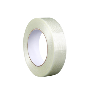 强力玻璃纤维透明胶带单面高粘工业用抗拉防水锂电池家电冰箱飞机模型固定重物捆扎封箱条纹网格耐磨无痕胶布