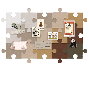 立体拼图毛毡板留言板照片墙幼儿园作品展示背景墙板软木板公告栏