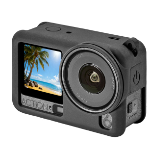 优创谷适配Dji大疆Action6硅胶套保护套壳运动相机配件机身防护防花防摔钢化膜自拍杆骑行大疆action6配件