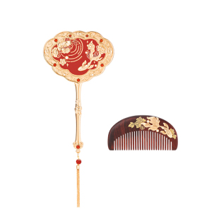 故宫淘宝｜如意鸿运镜子梳子礼盒文创生日新婚结婚订婚礼物送新人