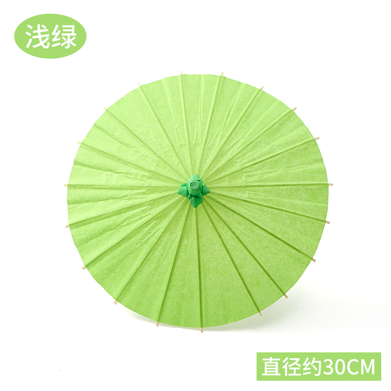 空白油纸伞儿童手工diy材料白色绘画伞幼儿园手绘小雨伞古风道具