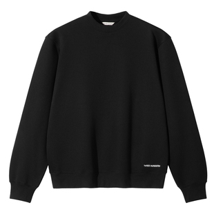 SANBAI叁佰【白鸽宣言】黑色美式发泡印花卫衣男春季新款休闲上衣