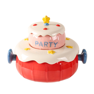 川岛屋可爱生日餐具泡面碗稀奇古怪陶瓷饭碗酸奶碗漂亮蛋糕餐盘子