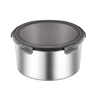 食品级316不锈钢密封保鲜盒圆形饭盒打包便当盒装汤盒家用带盖碗