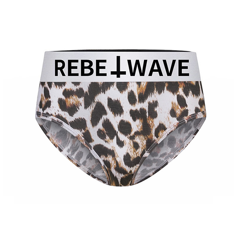 REBEL WAVE“╋”豹纹女装女款三角裤莫代尔速干透气抗菌冰丝内裤