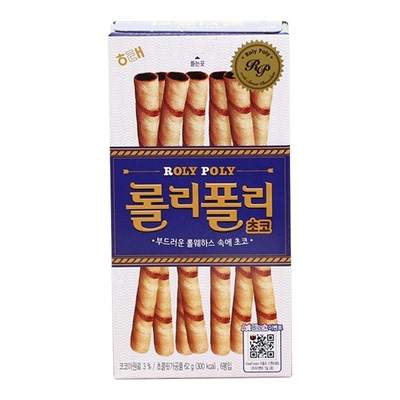 脆饼进口休闲海太蛋卷巧克力夹心