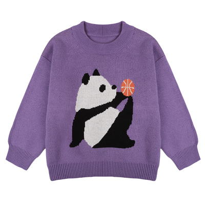 男童毛衣秋冬款儿童针织衫2025冬新款男孩毛线衣纯棉上衣打底衫潮