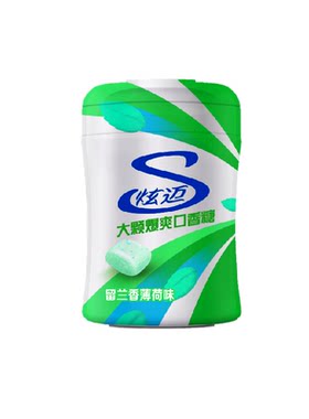 炫迈无糖大颗爆酸口香糖持久清新