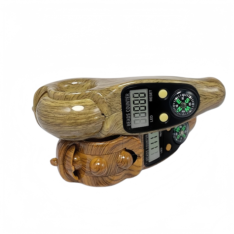 解压夜光滚珠记数器家用手动拨珠文玩把玩LED电子便捷计数用品