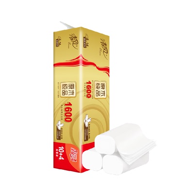 清风4层114克14卷金装无芯卷纸