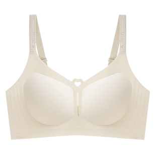 无痕内衣女薄款大胸显小聚拢上托收副乳防下垂全固定杯大码文胸罩