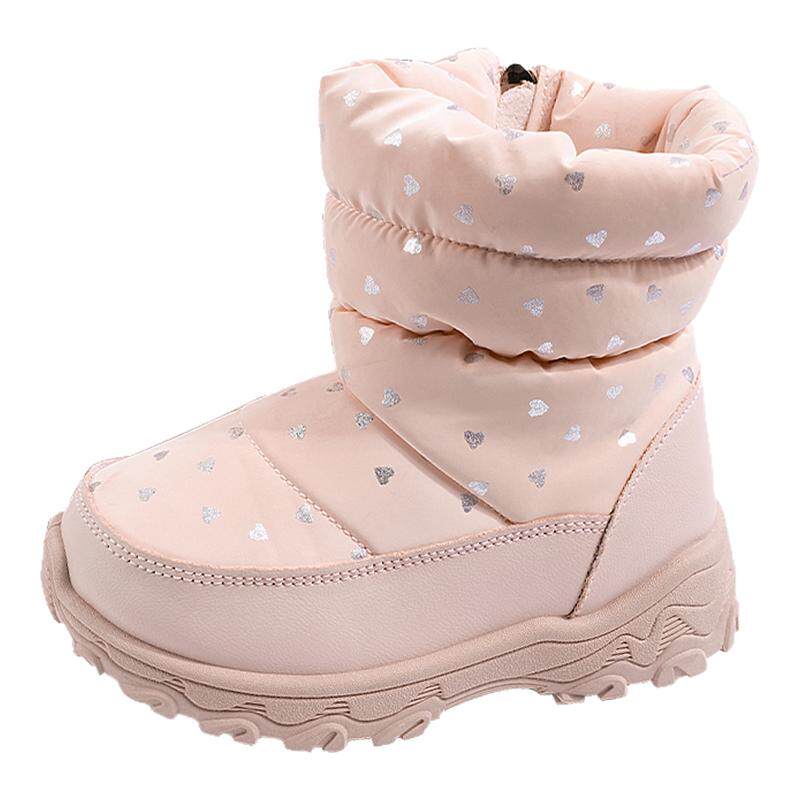女童雪地靴防水防滑加厚保暖