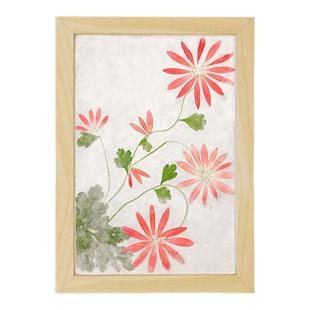 古法手工造纸术材料包A4造纸木框网框花草纸天然树皮纸浆脱水纸浆