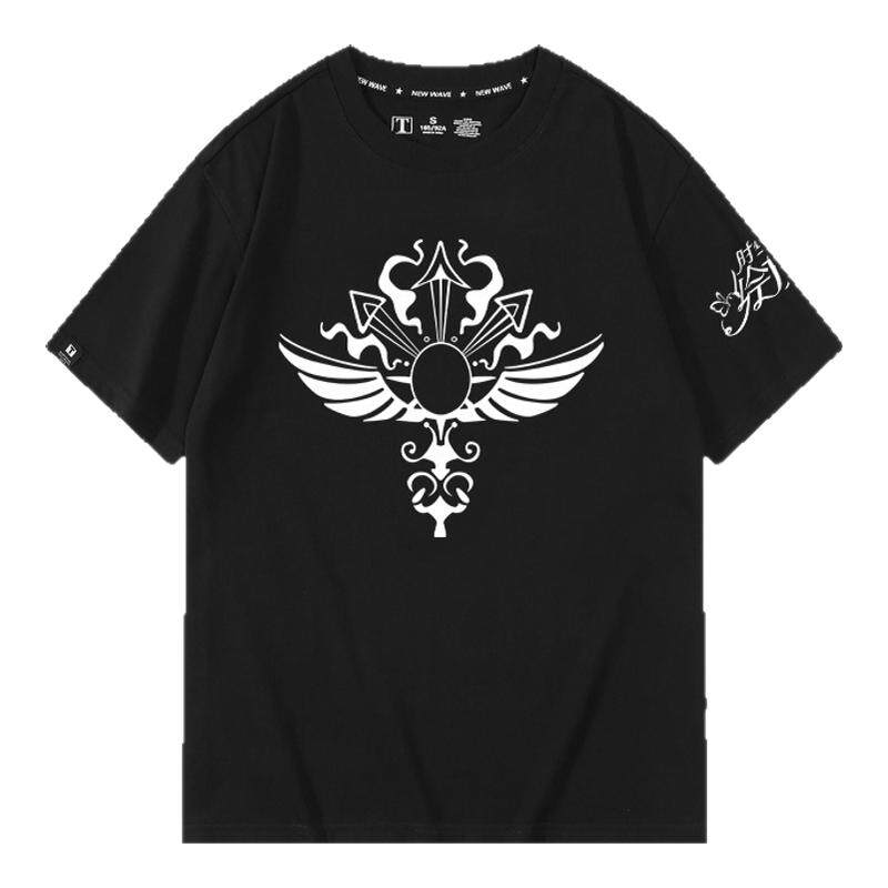 休闲宽松纯棉情侣短袖