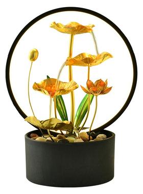 金属流水摆件轻奢客厅