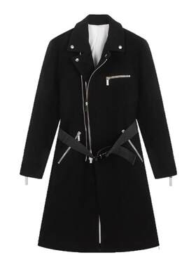 EMPORIO ARMANI 阿玛尼 男士羊毛混纺多拉链大衣外套银泰 301604