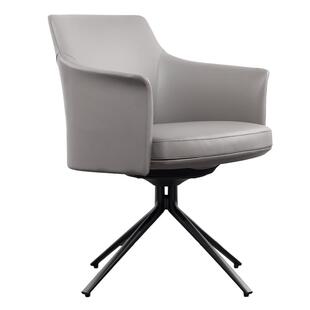 poliform意式极简设计师旋转家用靠背餐椅轻奢售楼处洽谈书桌椅