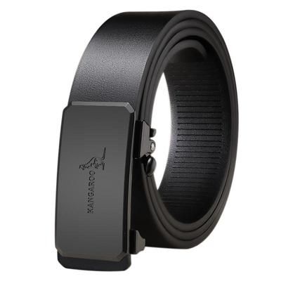 袋鼠男士内穿整张牛皮商务皮带