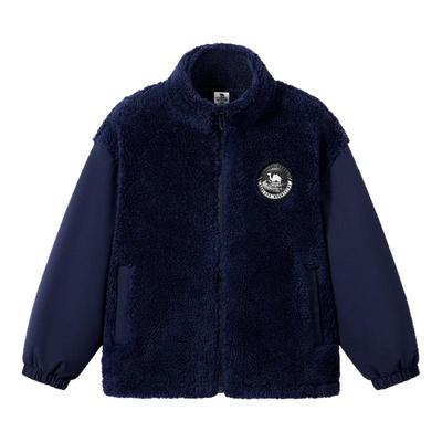 骆驼儿童抓绒衣秋冬季2025新款加绒加厚保暖男童女童摇粒绒外套