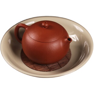 驯砂记 家藏老料小煤窑朱泥纯手工紫砂壶西施 180cc 内推球孔茶壶