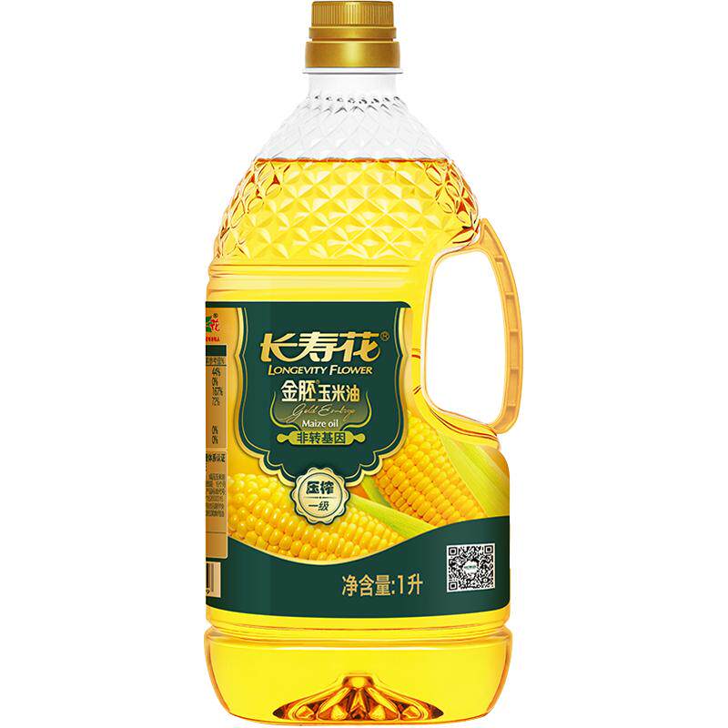 长寿花金胚玉米油1L小瓶装