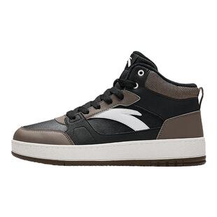 安踏元年2丨皮面防泼水高帮棉鞋男鞋冬季加厚加绒保暖运动鞋板鞋