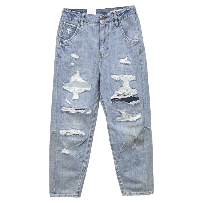 破洞潮流ABLE,JEANS女牛仔裤