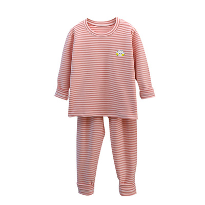 儿童秋衣秋裤套装男童女童宝宝无骨德绒保暖内衣小孩加厚秋冬睡衣