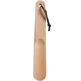 素娘高级鞋拔日本木头鞋拔子小巧提鞋器把鞋穿鞋神器短柄鞋把长款