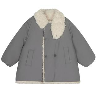 800蓬95白鸭绒|woobaby儿童羽绒服男女童24冬季加绒保暖上衣外套