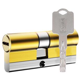 玥玛防盗门把手入户门锁不锈钢拉手家用机械门锁通用型锁芯纯铜锁