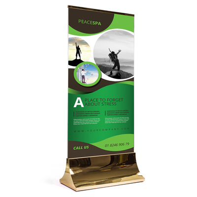 不锈钢玻璃导视牌商场丽屏展架