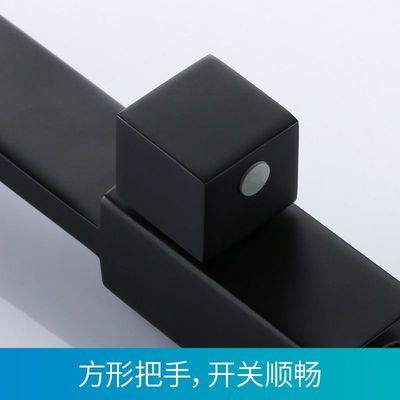 卫生间入墙式水龙头全铜加长拖把池洗手池黑色洗脸盆4分单冷快开